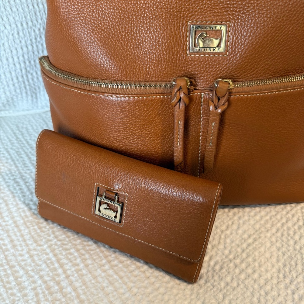 Dooney & Bourke Pebbled Leather Bucket Bag - Picture 7 of 7